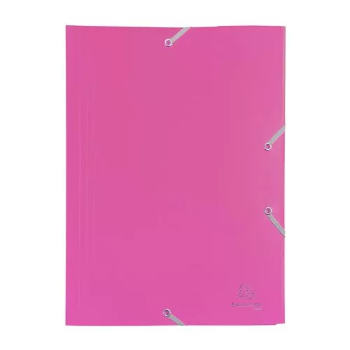 Gumis mappa, PP, A4, EXACOMPTA "Opaque", fukszia