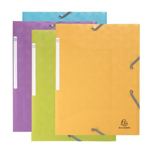 Gumis mappa, PP, A4, 15 mm, EXACOMPTA "Pop'NCo", vegyes színek