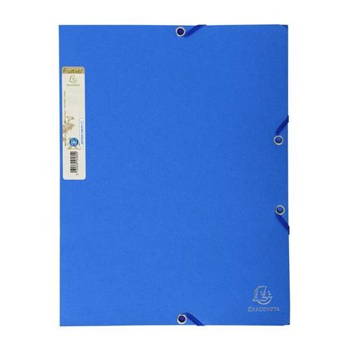 Gumis mappa, karton, A4, EXACOMPTA "Forever®", kék