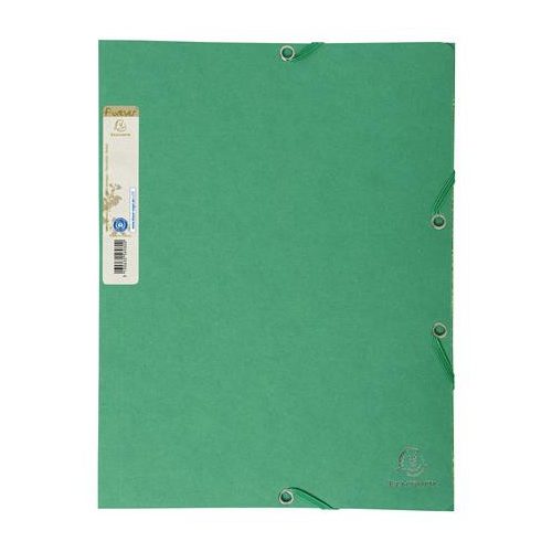 Gumis mappa, karton, A4, EXACOMPTA "Forever®", zöld