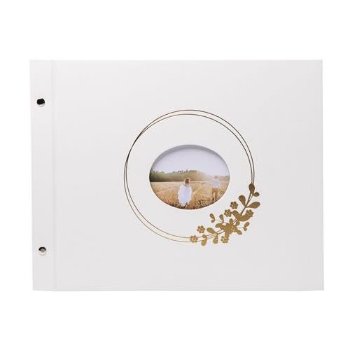 Fotóalbum, csavarozott gerincű, 37x29 cm, 20 lap, EXACOMPTA "Ringflower"