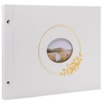 Fotóalbum, csavarozott gerincű, 37x29 cm, 20 lap, EXACOMPTA "Ringflower"