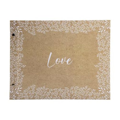 Fotóalbum, csavarozott gerincű, 37x29 cm, 20 lap, EXACOMPTA "Kraft"