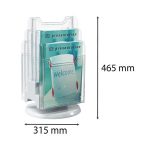 Katalógustartó, asztali, A4, 6 rekeszes, EXACOMPTA, áttetsző