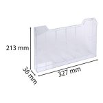 Katalógustartó elem, A4, fekvő, EXACOMPTA "Office", áttetsző, dupla