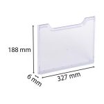 Előlap katalógustartóhoz, A4, fekvő, EXACOMPTA "Office", áttetsző