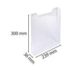 Katalógustartó elem, A4, álló, EXACOMPTA "Office", áttetsző, dupla