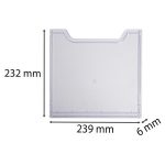 Előlap katalógustartóhoz, A4, álló, EXACOMPTA "Office", áttetsző