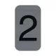 Információs tábla, öntapadó, 2,5x4,4 cm, alumíniumhatású, EXACOMPTA, 2-es