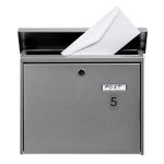 Információs tábla, öntapadó, 2,5x4,4 cm, alumíniumhatású, EXACOMPTA, 5-ös