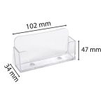 Névjegykártya tartó, asztali, EXACOMPTA "Office", áttetsző