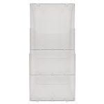 Katalógustartó, fali, A4, álló, 3 rekeszes, EXACOMPTA "Office", áttetsző