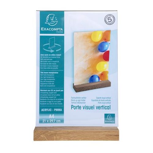 Laptartó, álló, A4, EXACOMPTA, áttetsző