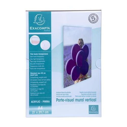 Információs tábla, fali, A4, EXACOMPTA, álló