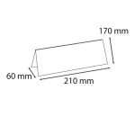 Névtábla tartó, asztali, 210x60x170 mm, EXACOMPTA