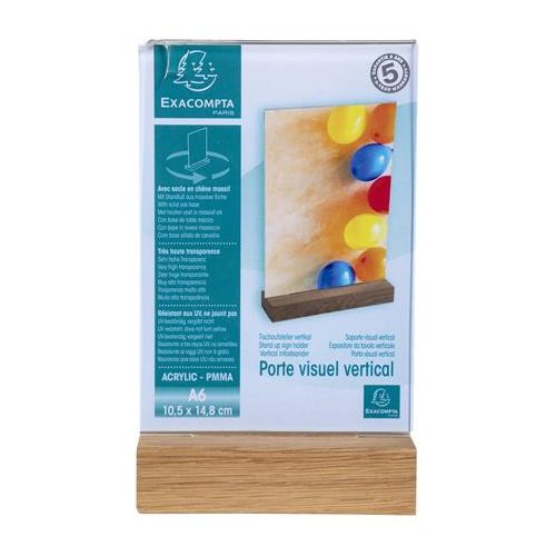 Laptartó, álló, A6, EXACOMPTA, áttetsző