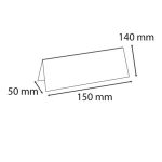 Névtábla tartó, asztali, 150x50x140 mm, EXACOMPTA
