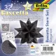Bascetta csillag készlet, 14,5x14,5 cm, 90 g, 32 lap, FOLIA, fekete-vadvilág