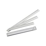 Vonalzó, aluminium, csúszásgátlós, 50 cm, FOLIA