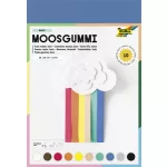 Moosgumi, 20x29 cm, 10 lap, FOLIA "Basic", 10 különböző szín