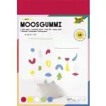 Moosgumi, 20x29 cm, 15 lap, FOLIA "Happy", 5 különböző szín