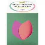 Matrica készlet, 460 db, FOLIA "Mix + Match", virágos motívumok