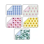 Origami papír, 15x15 cm, 80 g, 50 lap, FOLIA "Sweet", 5 különböző minta