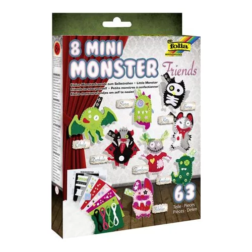 Kreatív filc varrókészlet, FOLIA "Mini Monster Friends"
