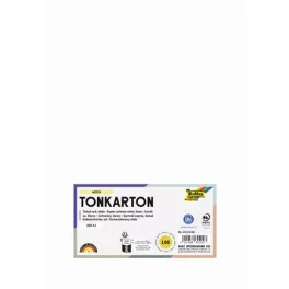 Dekorkarton, 2 oldalas, A4, 220 g, 100 lap, FOLIA, fehér