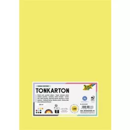   Dekorkarton, 2 oldalas, A4, 220 g, 100 lap, FOLIA "Basic", 10 különböző szín
