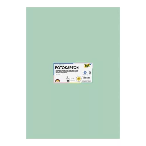 Dekorkarton, 2 oldalas, 50x70 cm, 300 g, 10 lap, FOLIA, menta