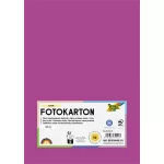 Dekorkarton, 2 oldalas, A4, 300 g, 50 lap, FOLIA, sötétrózsaszín