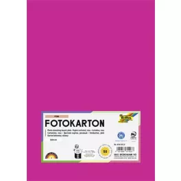   Dekorkarton, 2 oldalas, A4, 300 g, 50 lap, FOLIA, rózsaszín