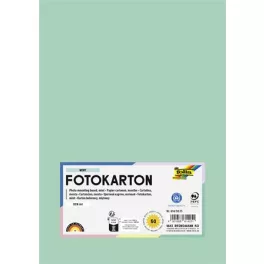 Dekorkarton, 2 oldalas, A4, 300 g, 50 lap, FOLIA, menta