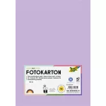 Dekorkarton, 2 oldalas, A4, 300 g, 50 lap, FOLIA, halvány orgonalila