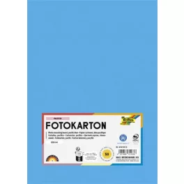  Dekorkarton, 2 oldalas, A4, 300 g, 50 lap, FOLIA, óceánkék