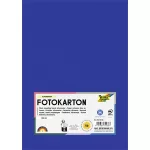 Dekorkarton, 2 oldalas, A4, 300 g, 50 lap, FOLIA, mélykék