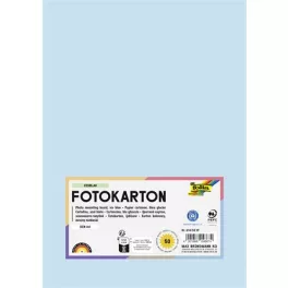 Dekorkarton, 2 oldalas, A4, 300 g, 50 lap, FOLIA, jégkék