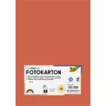 Dekorkarton, 2 oldalas, A4, 300 g, 50 lap, FOLIA, narancssárga