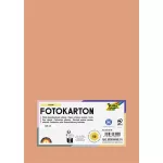 Dekorkarton, 2 oldalas, A4, 300 g, 50 lap, FOLIA, lazacszínű