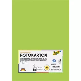   Dekorkarton, 2 oldalas, A4, 300 g, 50 lap, FOLIA, tavaszzöld