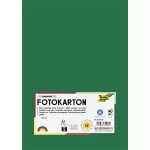 Dekorkarton, 2 oldalas, A4, 300 g, 50 lap, FOLIA, fenyőzöld