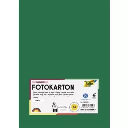   Dekorkarton, 2 oldalas, A4, 300 g, 50 lap, FOLIA, fenyőzöld