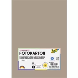Dekorkarton, 2 oldalas, A4, 300 g, 50 lap, FOLIA, cappuccino