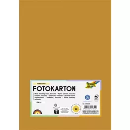 Dekorkarton, 2 oldalas, A4, 300 g, 50 lap, FOLIA, terrakotta