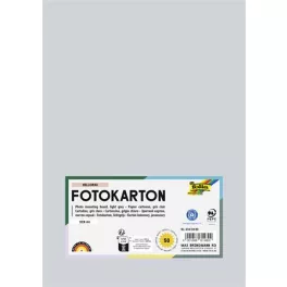   Dekorkarton, 2 oldalas, A4, 300 g, 50 lap, FOLIA, világosszürke