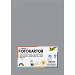 Dekorkarton, 2 oldalas, A4, 300 g, 50 lap, FOLIA, kőszürke