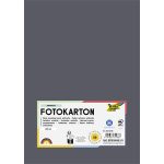Dekorkarton, A4, 300 g, 50 lap, FOLIA, antracitszürke