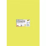 Dekorkarton, 2 oldalas, 50x70 cm, 300 g, 10 lap, FOLIA, lime
