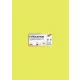 Dekorkarton, 2 oldalas, 50x70 cm, 300 g, 10 lap, FOLIA, lime